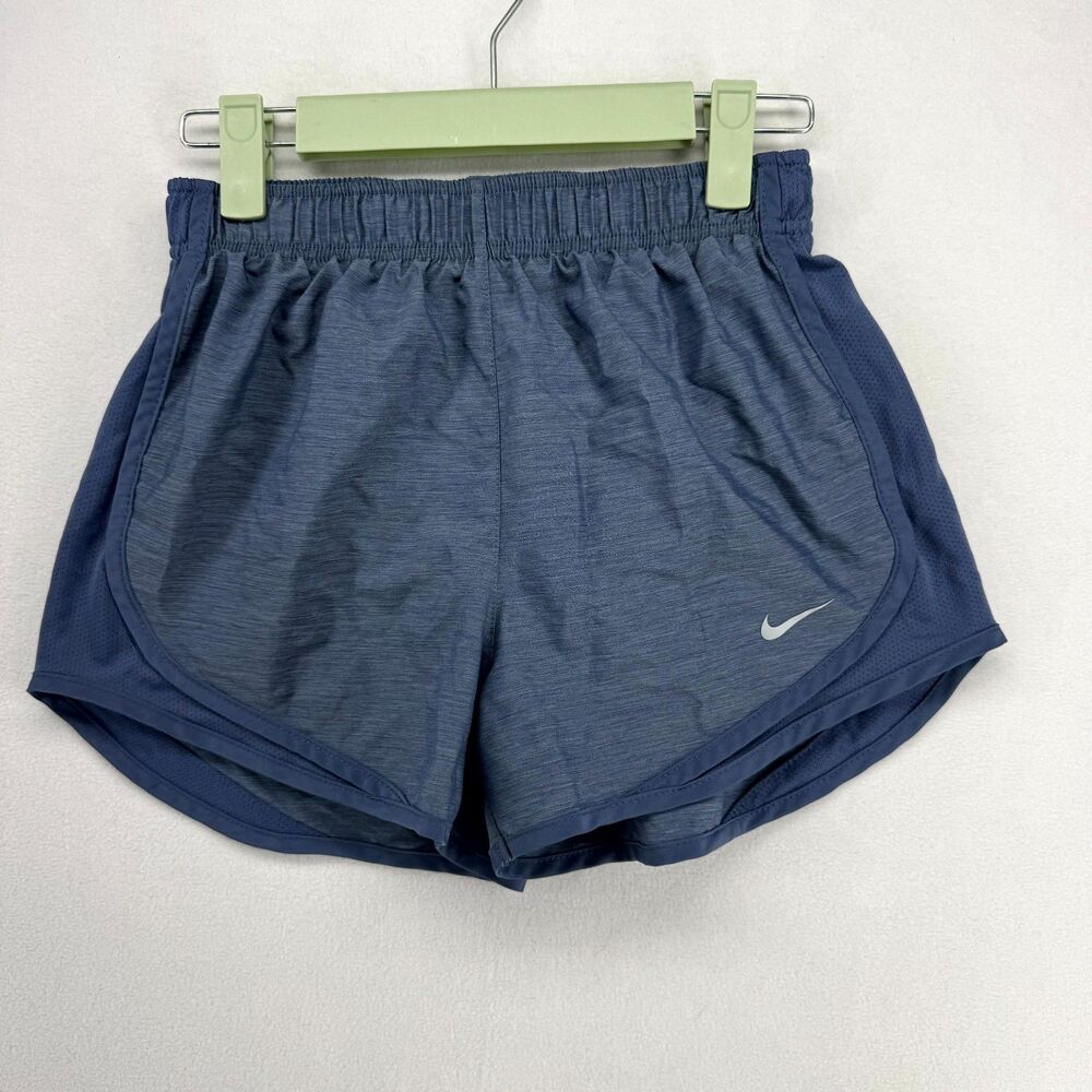 Nike Running Shorts Dri-FIT Tempo XS‎ Blue Heathered Mesh Athletic Shorts